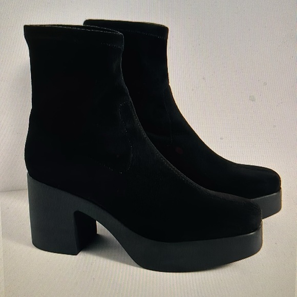Free People Marlowe Classic Vegan Leather Platform Boots Empire 40 (10) NEW - Picture 15 of 15